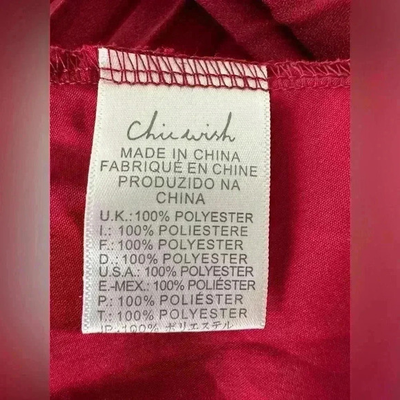 Chicwish Dancing Till Dawn Off-Shoulder Pleated Maxi Dress In Wine Size XS/S - Picture 13 of 14